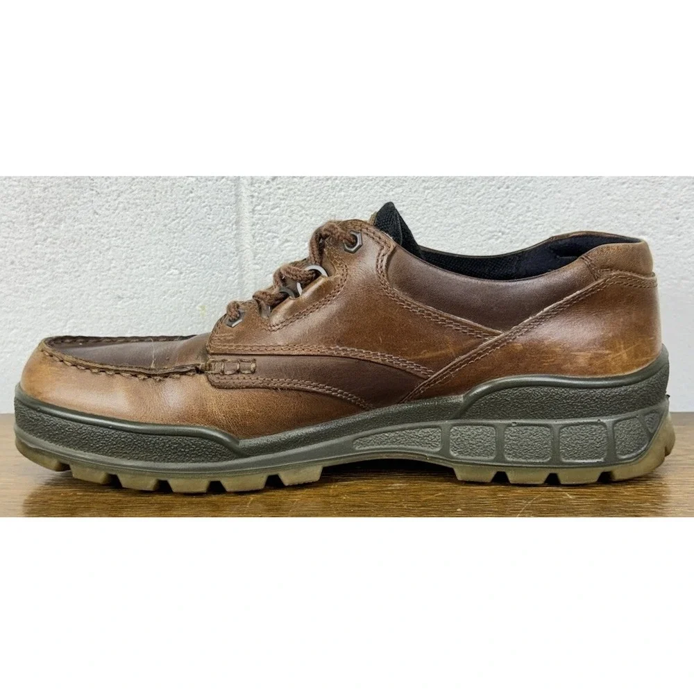 Ecco Track 25 Low Goretex GTX Brown Leather Hiking Shoes Mens‎ Size US 11